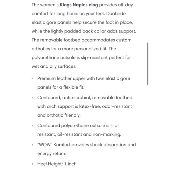 Klogs Naples tooled slip proof clog shoes 7 - Picture 3 of 12